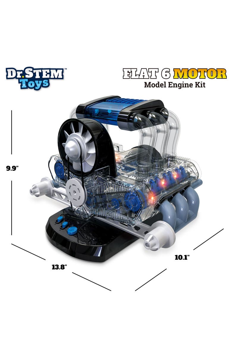 Dr. STEM Toys Flat 6 Motor Kit, 320pc, Alternate, color, Multicolored