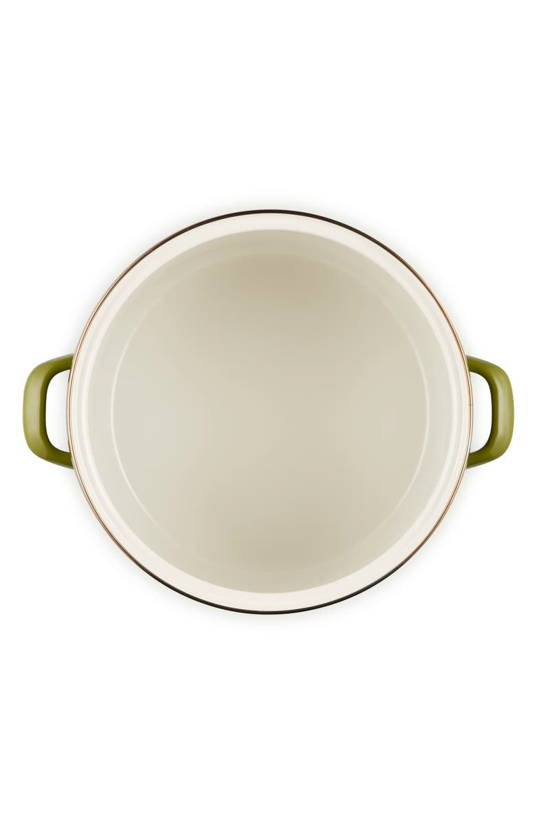 Le Creuset Enameled Stainless Steel Stockpot, Alternate, color, Olive