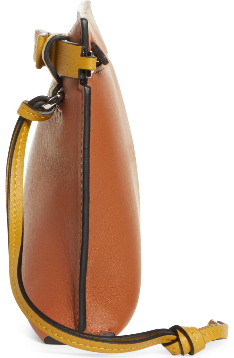 Loewe T Anagram Logo Leather Pouch, Alternate, color,