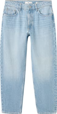 MANGO Crop Tapered Jeans