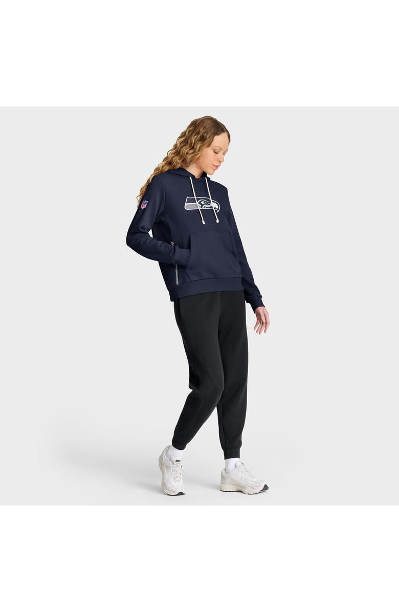 Nike Women's Nike College Navy Seattle Seahawks Sideline Standard Issue Initial Home Dri-FIT Hoodie, Alternate, color, College Navy
