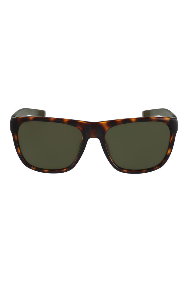 55mm Square Sunglasses, Main, color, DARK HAVANA