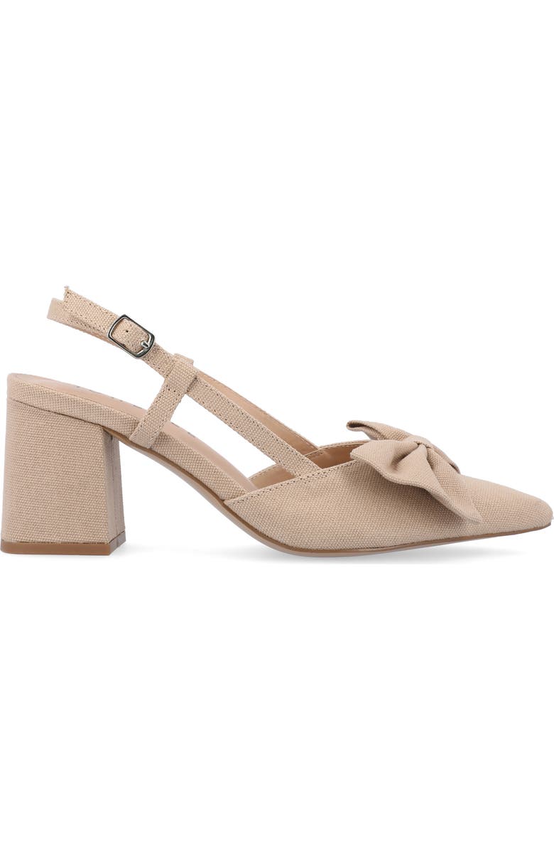 Journee Collection Tailynn Slingback Pump, Alternate, color, Tan
