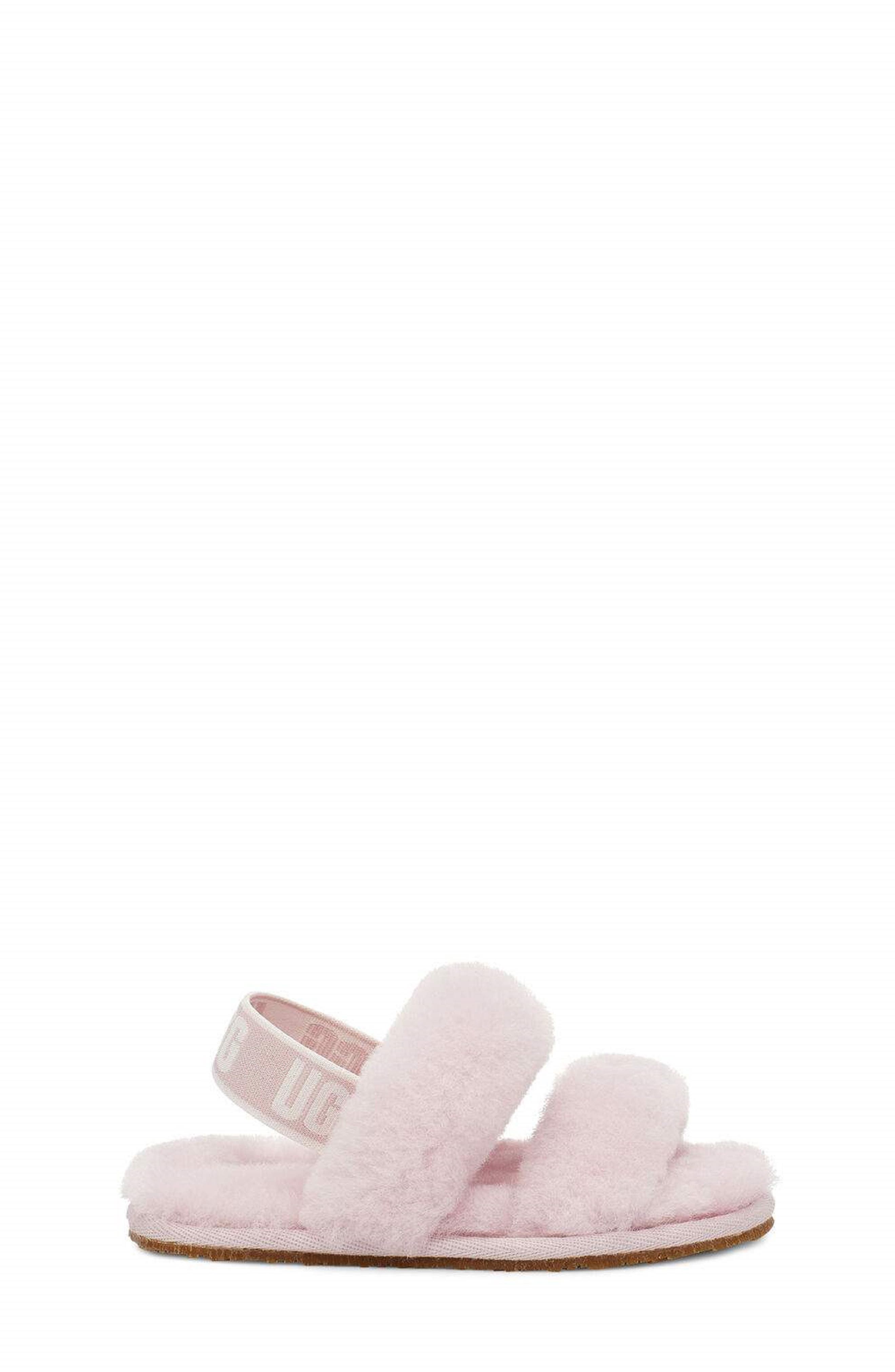 Oh Yeah Genuine Shearling Slingback Slipper, Alternate, color, SEASHELL PINK