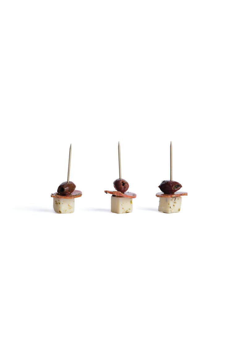 Solid Brass Cocktail Skewer, Alternate, color, Brass