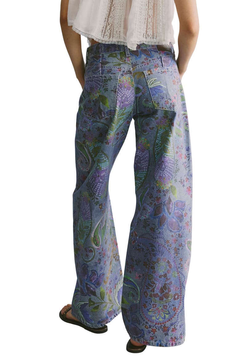 Alter Ego Wide Leg Jeans, Alternate, color, DUSK COMBO