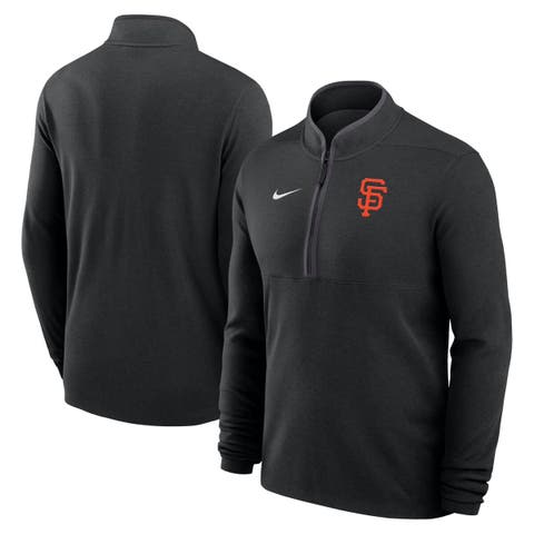Men's Nike Black San Francisco Giants Dri-FIT Victory Half-Zip Pullover