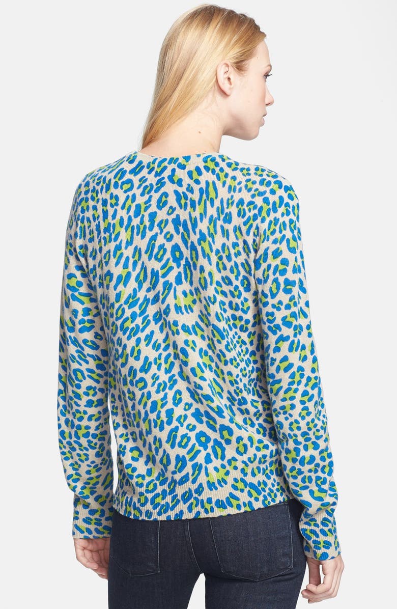 Equipment 'Shane' Leopard Spot Cashmere Sweater, Alternate, color, 