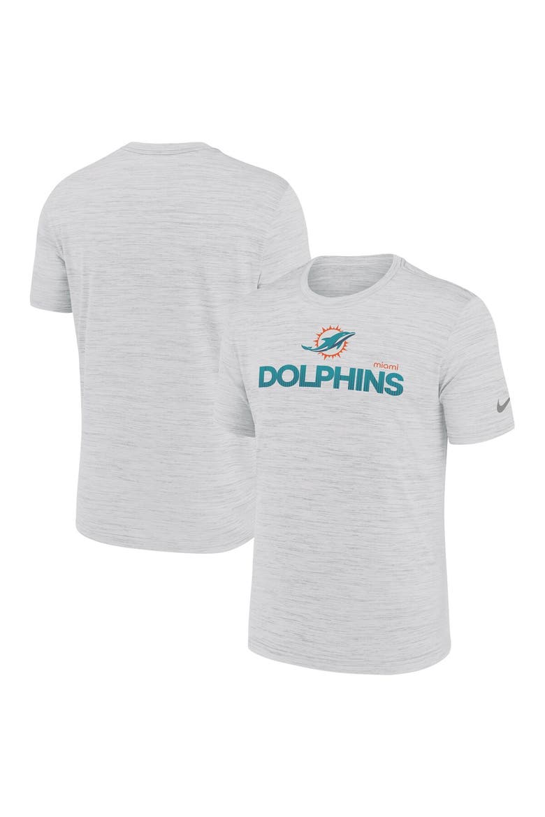 Men's Nike White Miami Dolphins Blitz Velocity Modern Performance T-Shirt, Main, color, White