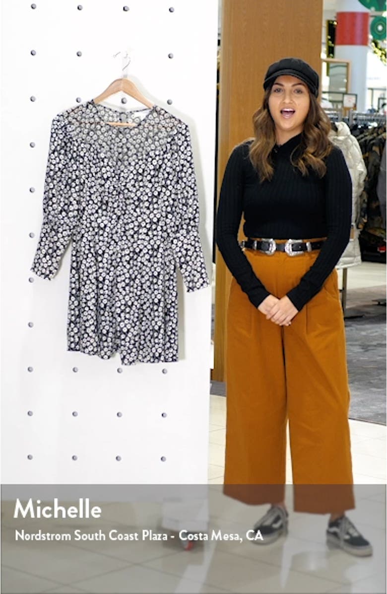 Twist Grunge Long Sleeve Minidress, sales video thumbnail