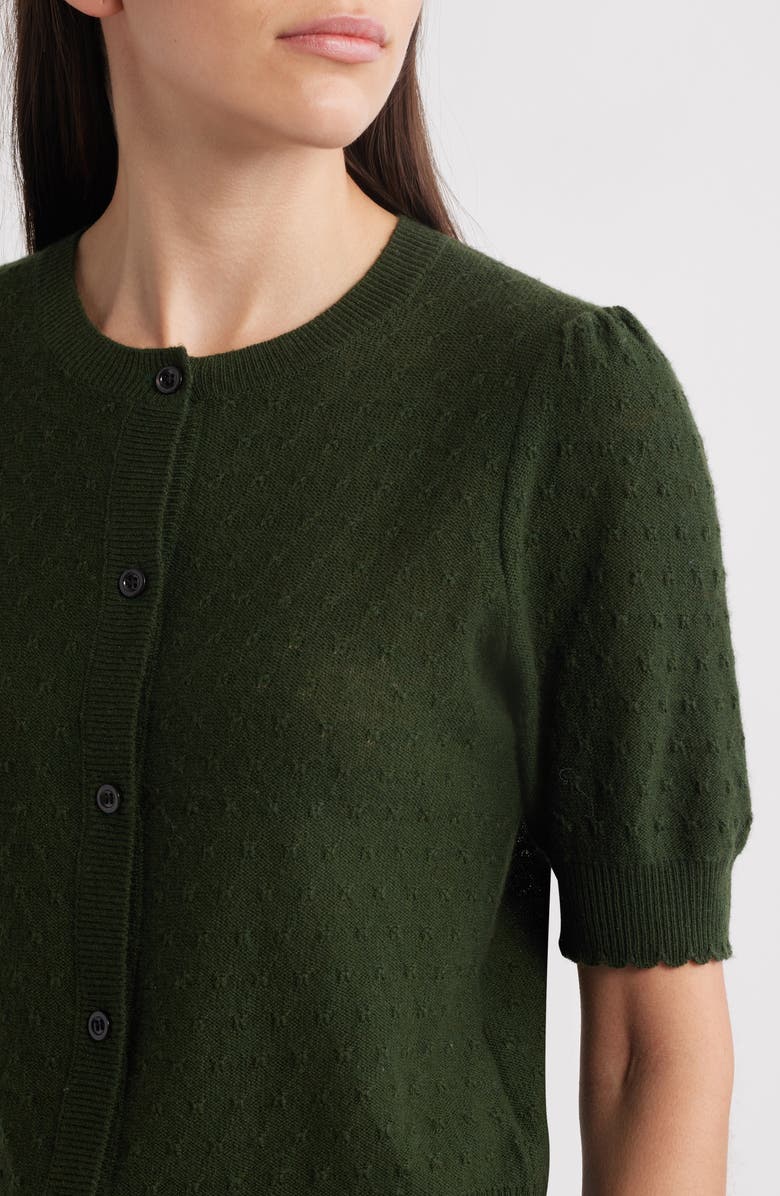 FRAME The Pointelle Wool & Cashmere Cardigan, Alternate, color, 