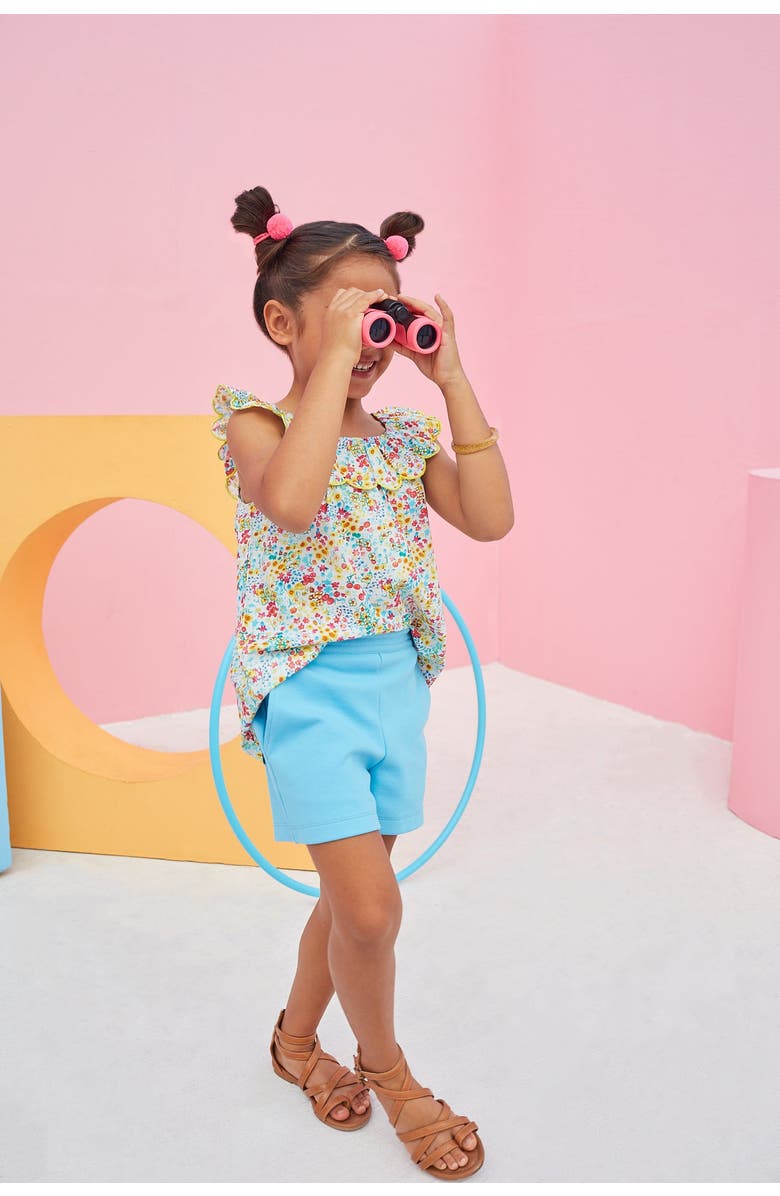 BISBY Kids' Basic Shorts, Alternate, color, Turqouise Pique