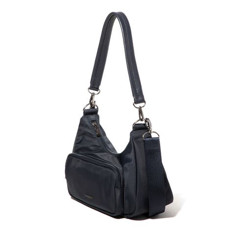 Baggallini Savannah Crossbody Bag In French Navy Twill