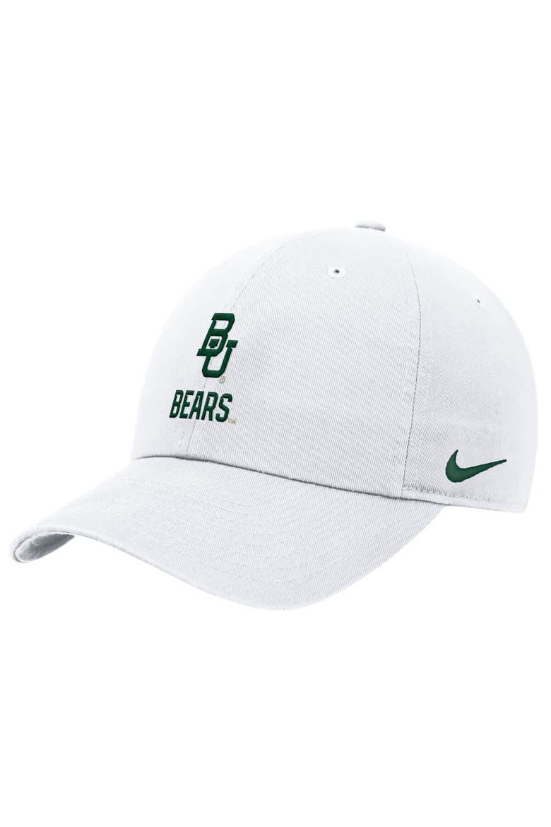 Men's Nike White Baylor Bears 2025 On-Field Club Adjustable Hat, Alternate, color, White