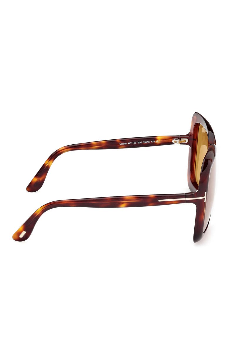 Lorelai 59mm Square Sunglasses, Alternate, color, DARK HAVANA / BROWN