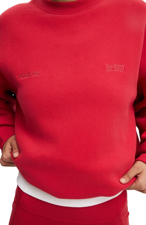 Cotton On Body Plush Graphic Crew Sweatshirt In Red