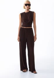 H&M Crinkled Drawstring Pants