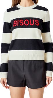 Endless Rose Bisous Stripe Sweater