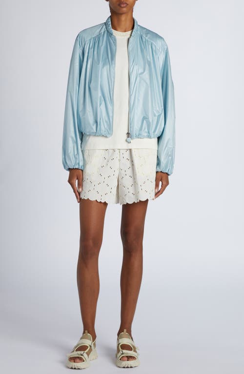 Shop Moncler Chazeron Bomber Jacket In Light Blue