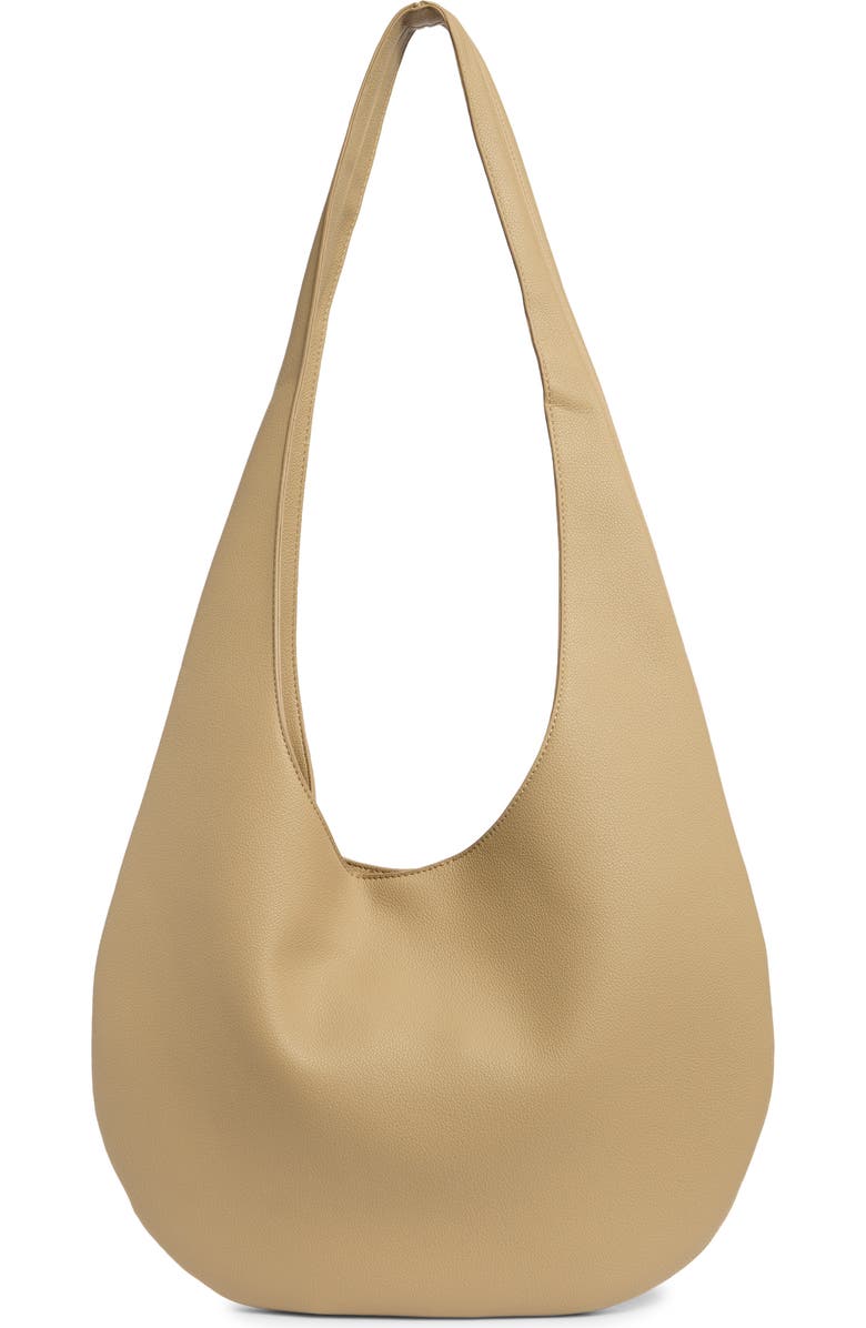 BCBG Large Hobo Bag, Main, color, Ginger