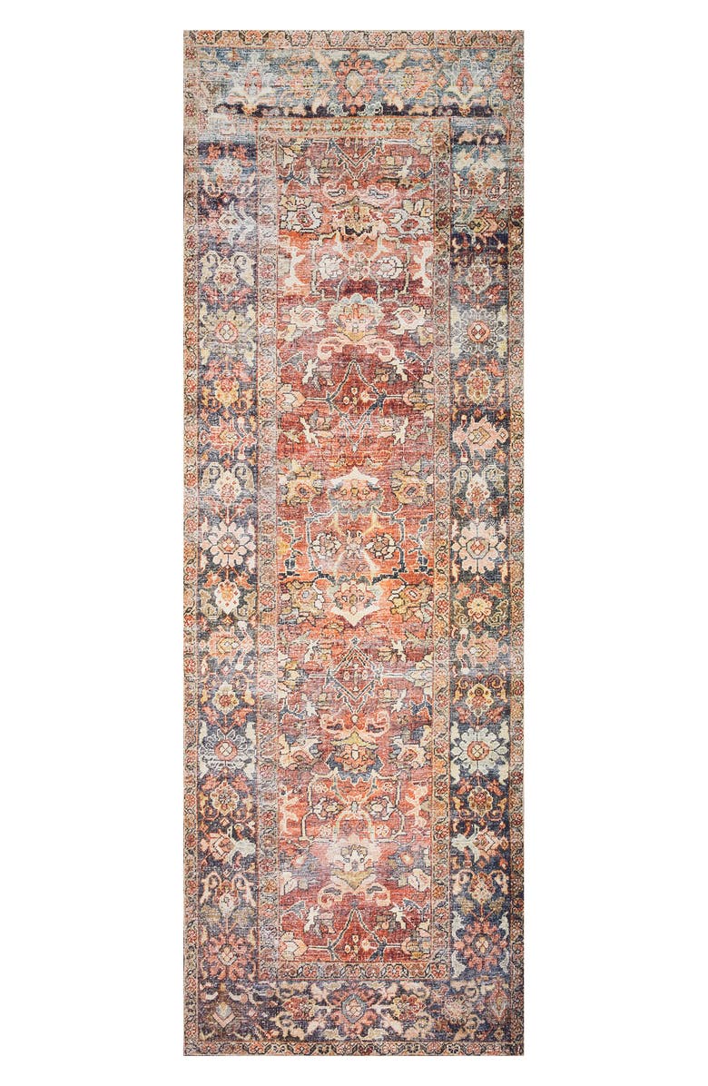 LOLOI Layla Rug - Spice/Marine - 5'0" x 7'6", Alternate, color, 