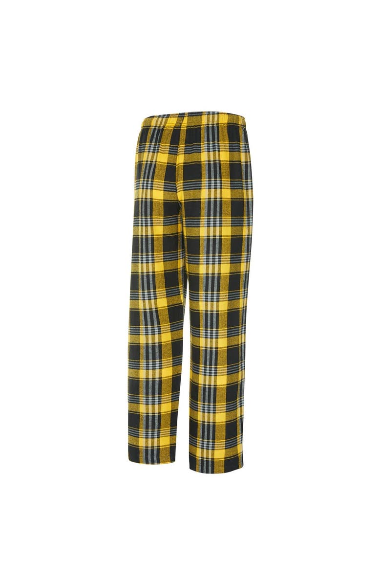 CONCEPTS SPORT Men's Concepts Sport Gold/Black Boston Bruins Region Flannel Sleep Pants, Alternate, color,