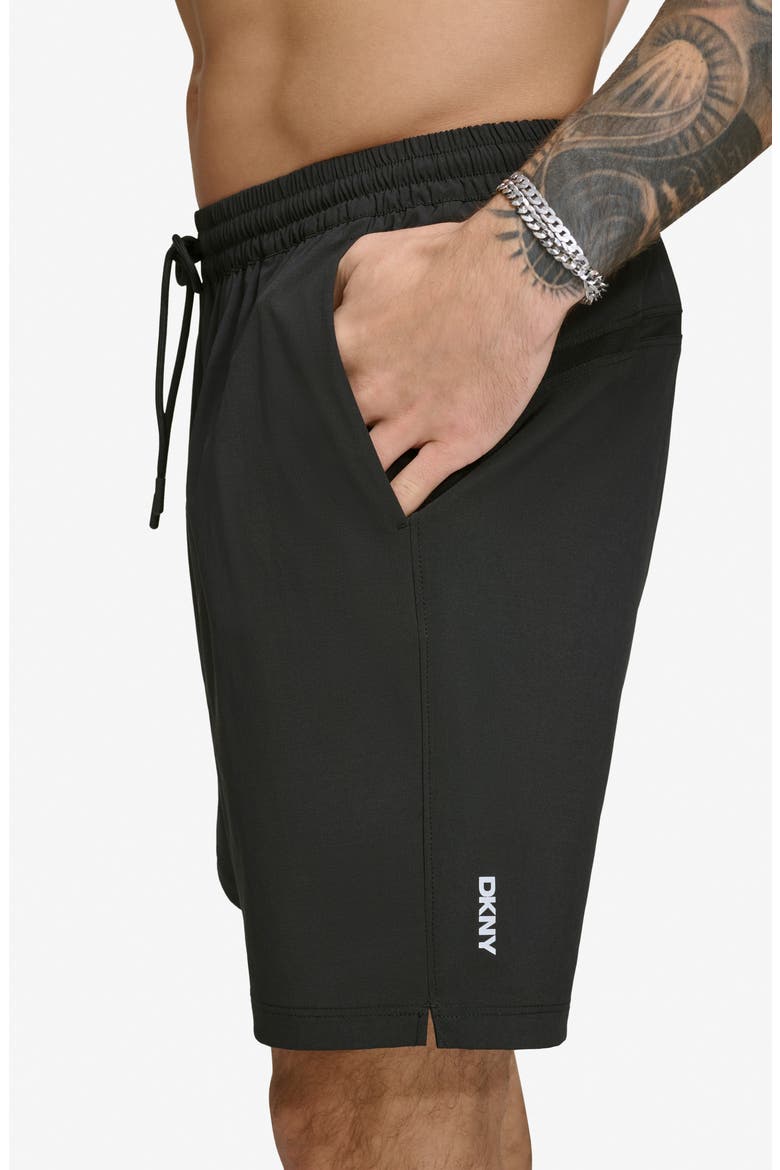 Core Volley Shorts Lined Swim Trunks, Alternate, color, BLACK