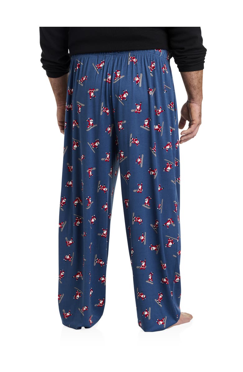 Harbor Bay by DXL Big & Tall Santa Printed Lounge Pants, Alternate, color, 