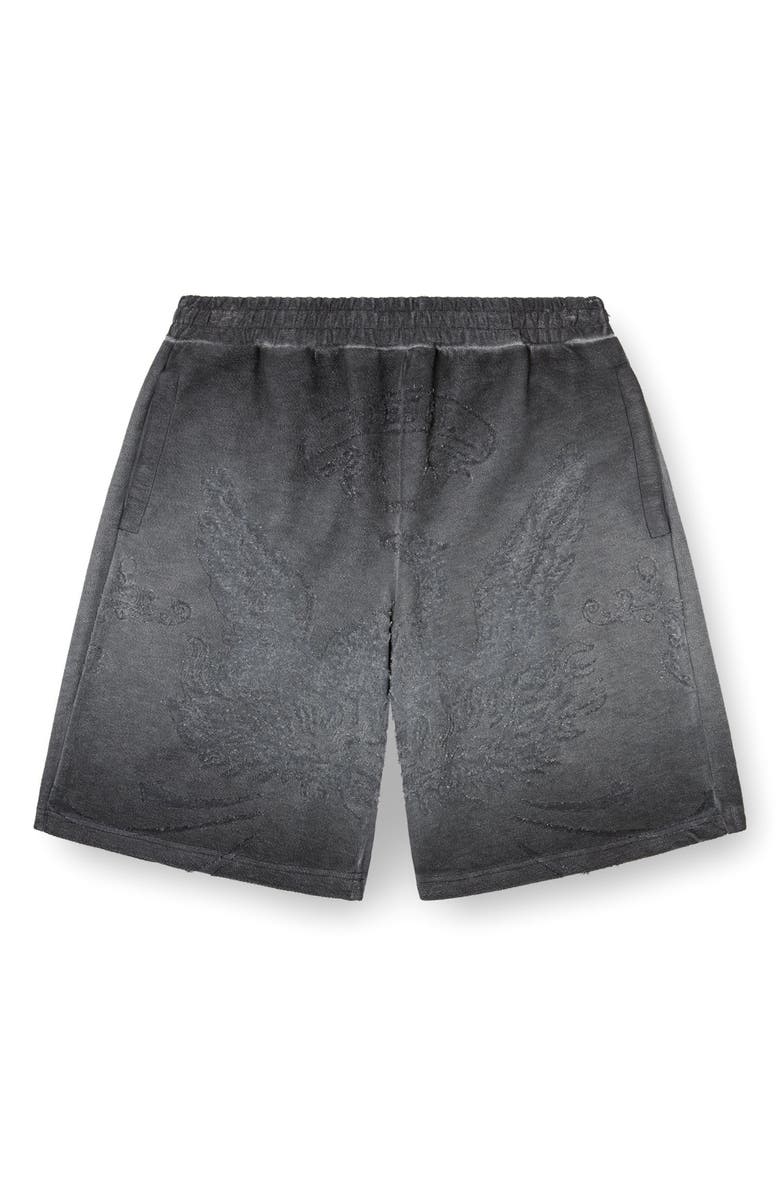 DIESEL<sup>®</sup> P-Crowde Laser Etched Sweat Shorts, Alternate, color, Grey