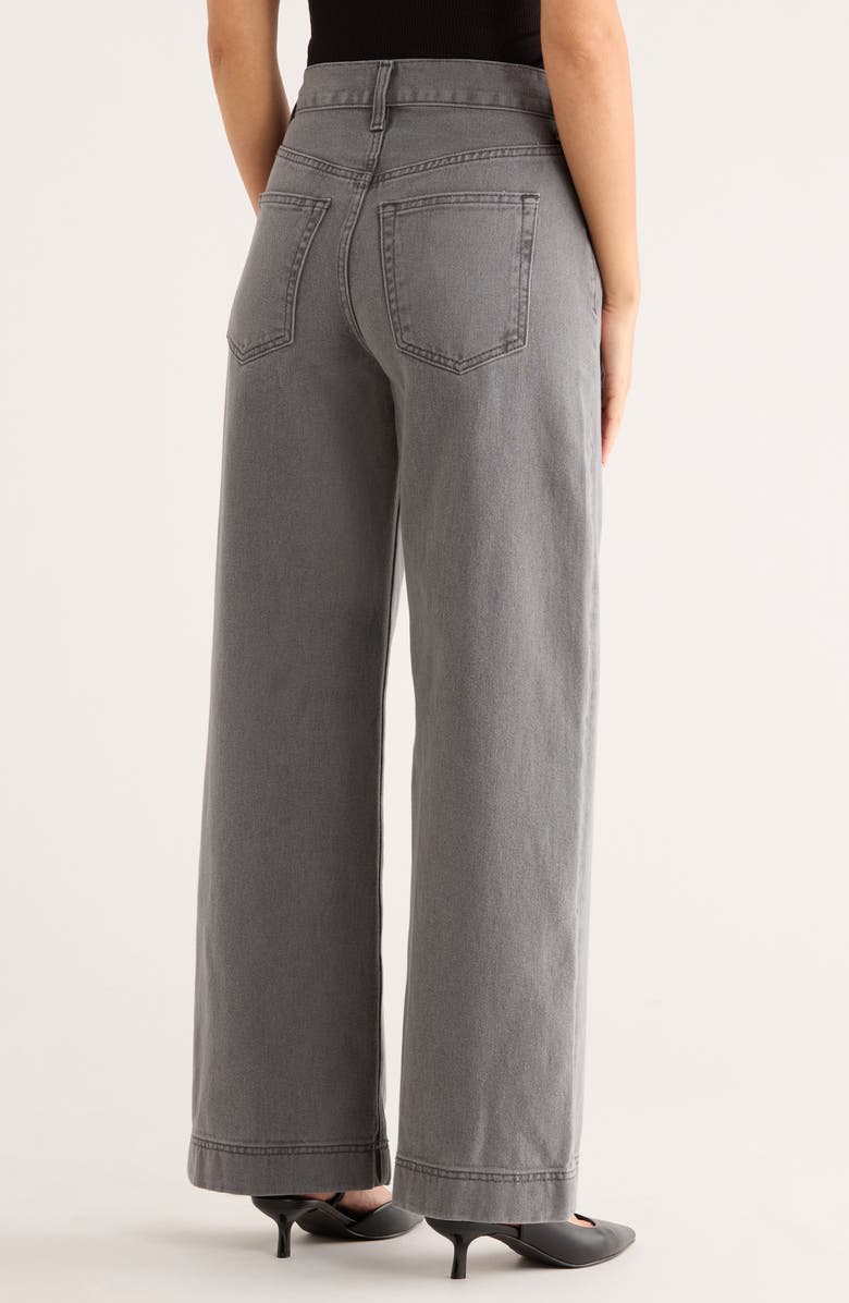 ÉTICA Devon Crop Wide Leg Jeans, Alternate, color, Moonstone