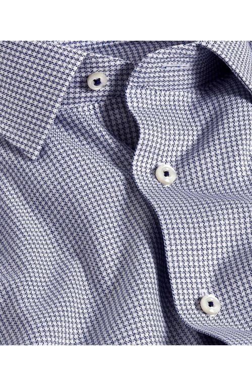 David Donahue Slim Fit Micro Check Stretch Cotton Twill Dress Shirt In Multi