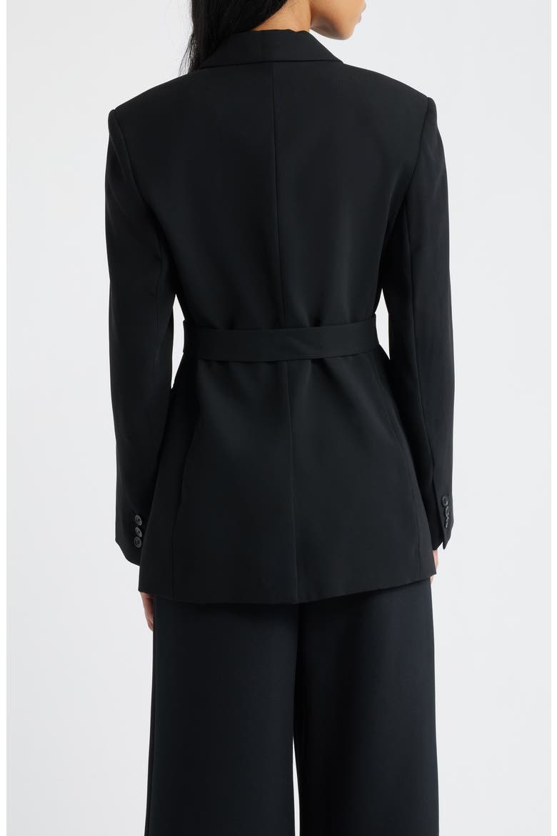 Tie Blazer, Alternate, color, BLACK