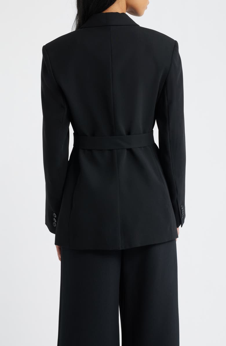 MANGO Tie Blazer, Alternate, color, Black