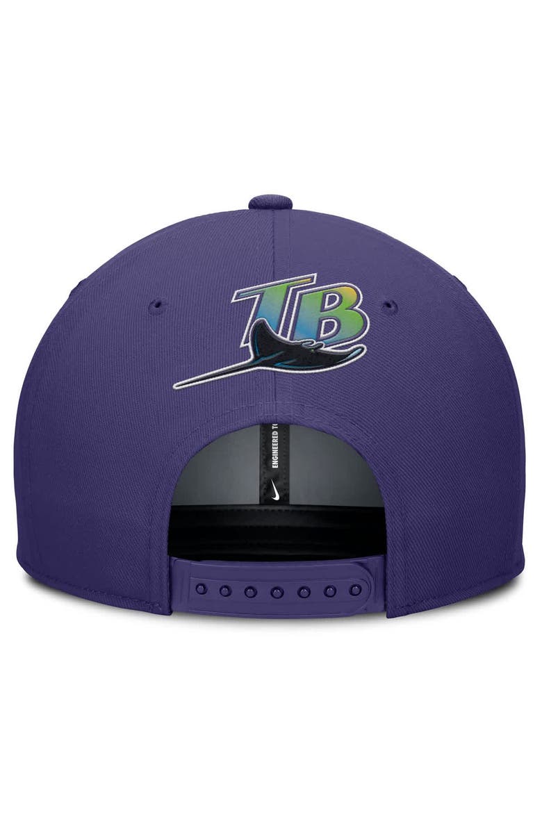 Nike Men's Nike Gray/Purple Tampa Bay Rays Pro Performance Snapback Hat, Alternate, color, Gray