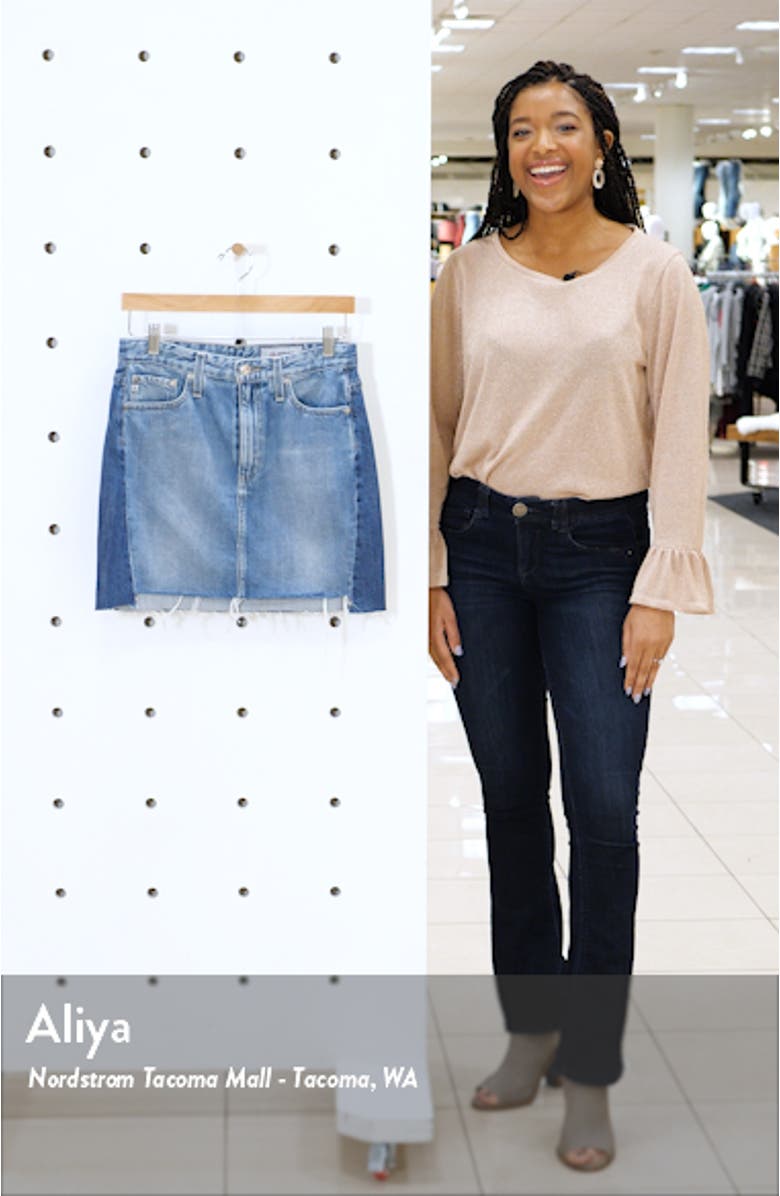 Vera Cutoff Denim Miniskirt, sales video thumbnail