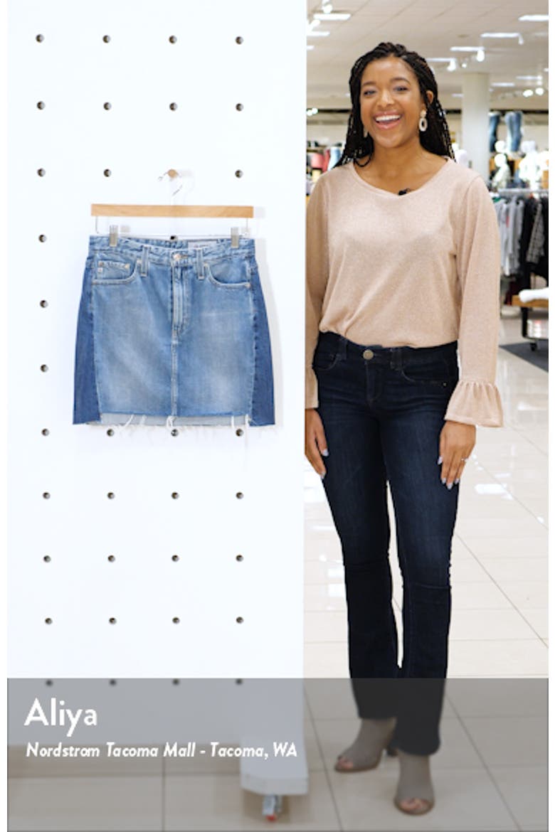 Vera Cutoff Denim Miniskirt video