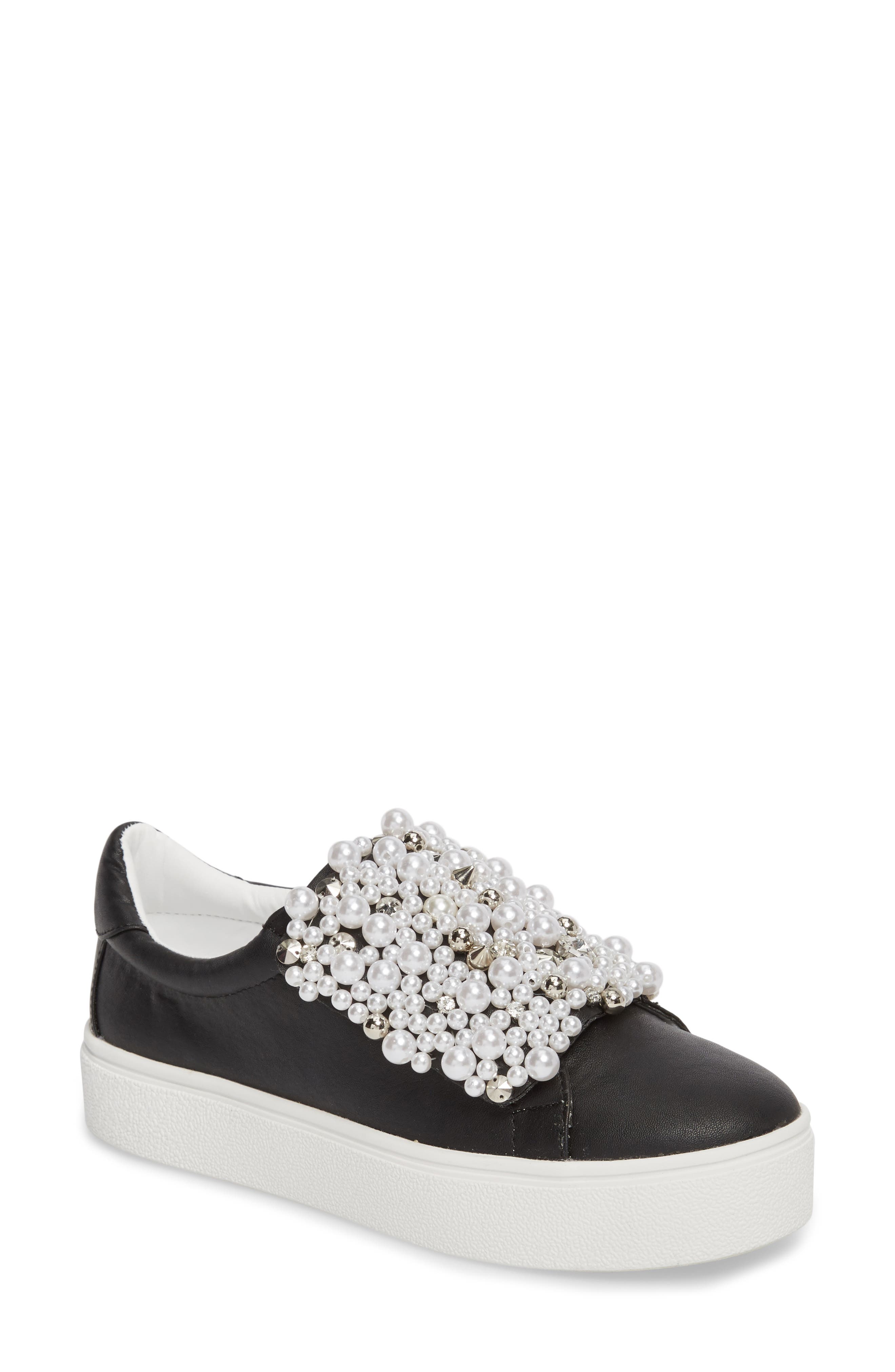 Steve Madden Lion Embellished Slip-On Platform Sneaker, Main, color, 