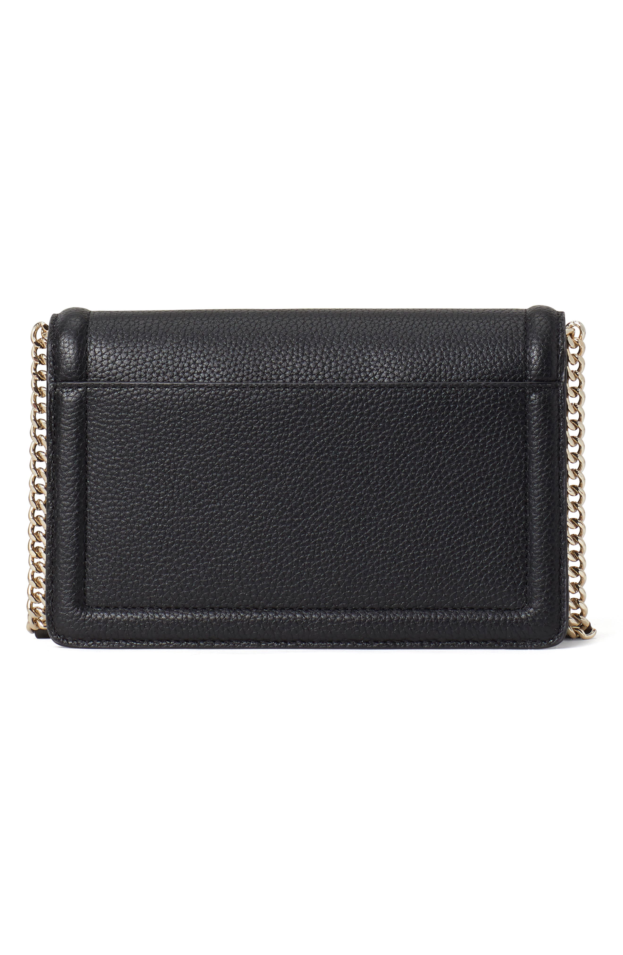 Kate Spade New York knott leather flap crossbody bag, Alternate, color, 