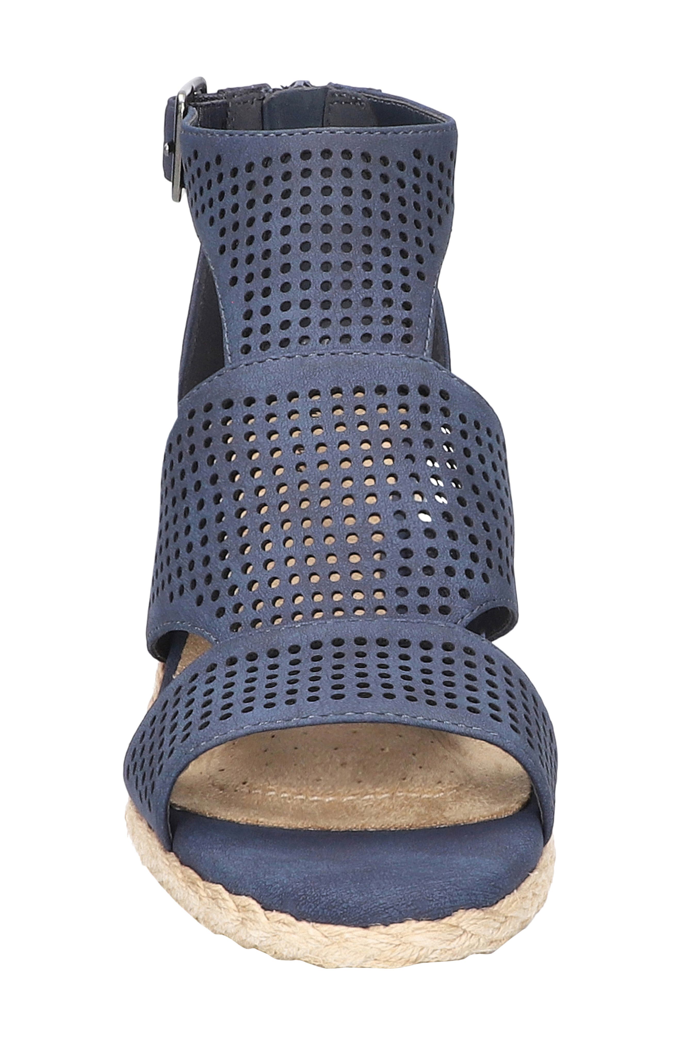 Tova Espadrille Platform Wedge Sandal, Alternate, color, NAVY