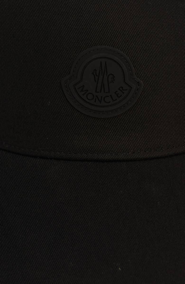 Moncler Logo Cotton Baseball Cap, Alternate, color, 