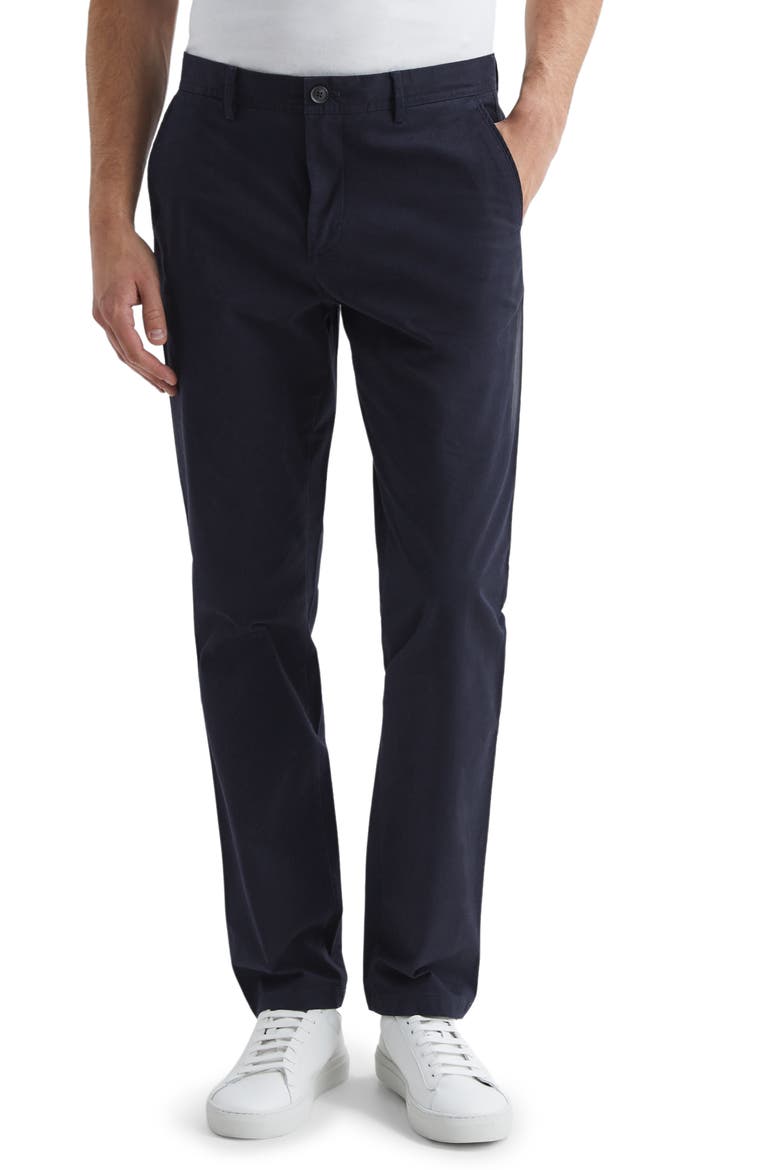 Pitch Stretch Cotton Pants, Main, color, NAVY