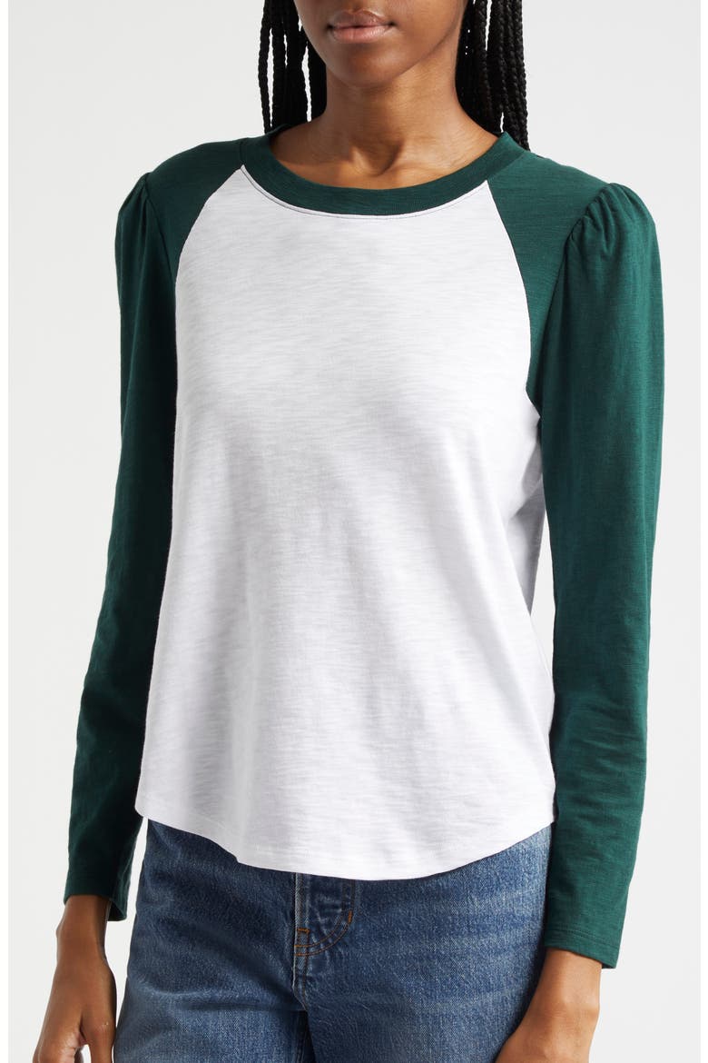 Mason Colorblock Baseball T-Shirt, Alternate, color, WHITE PINE
