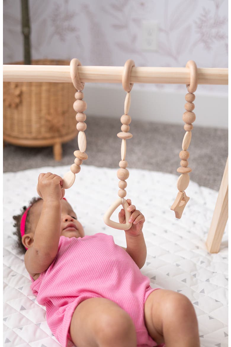 Wooden Baby Gym, Alternate, color, Natural