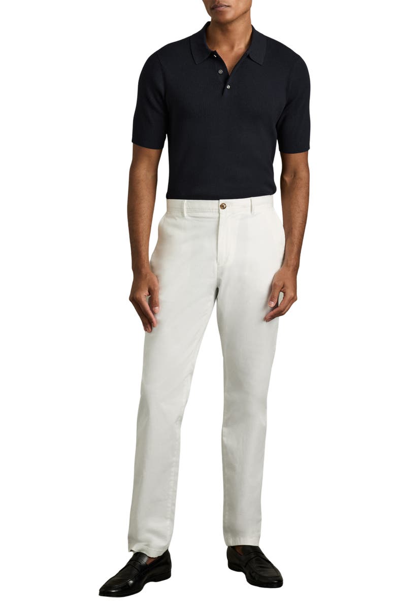 Reiss Berch Rib Polo, Alternate, color, Navy