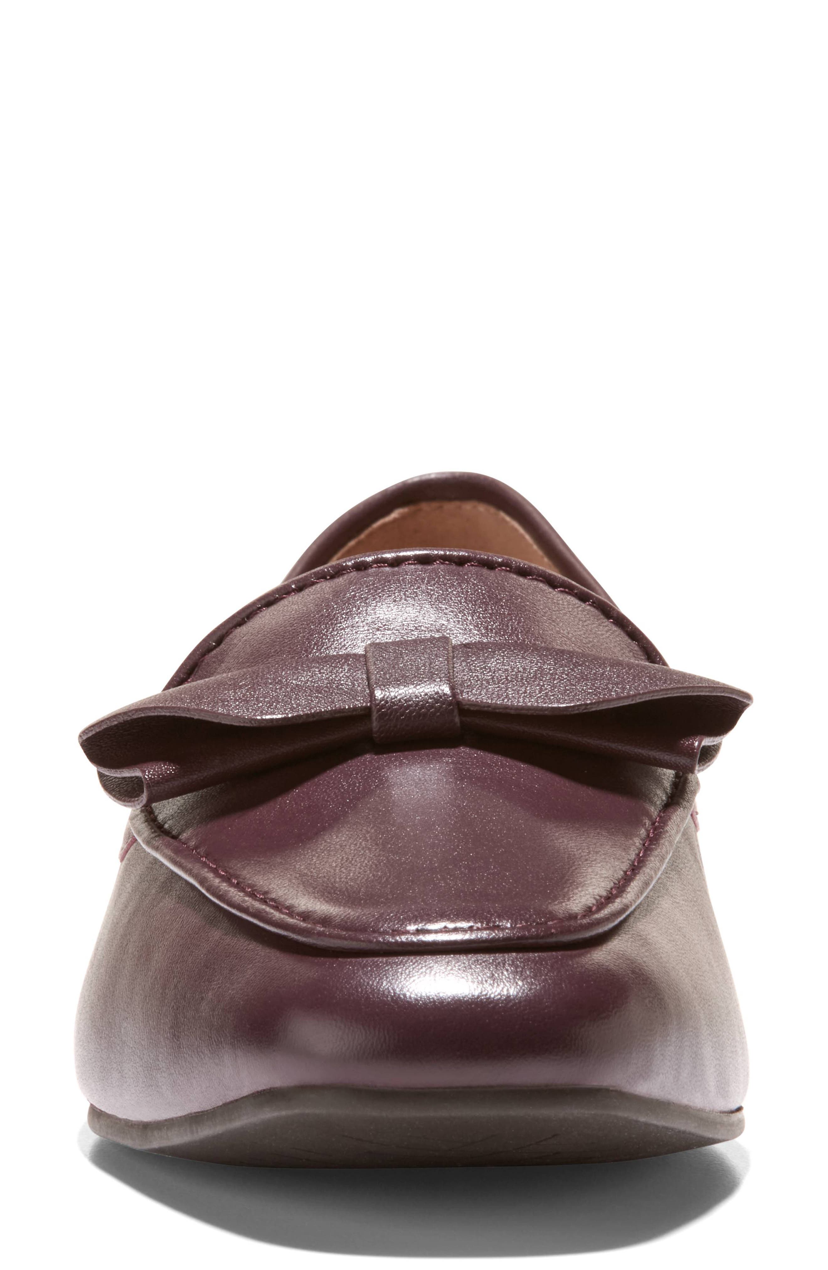 Payson Knot Loafer, Alternate, color, BLACK GARNET LEATHER