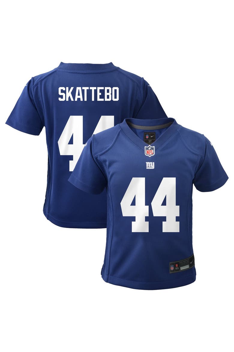 Infant Nike Cam Skattebo Royal New York Giants Team Game Jersey, Main, color, Royal
