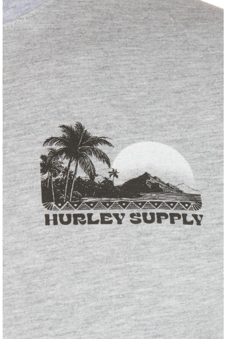 Island Scape Cotton Graphic T-Shirt, Alternate, color, DARK GREY HEATHER