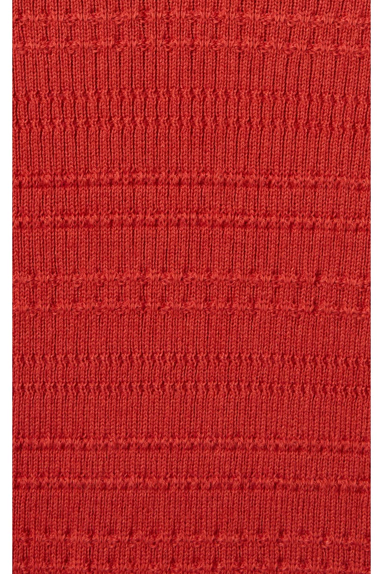 Picket Polo Top, Alternate, color, Solid Terra
