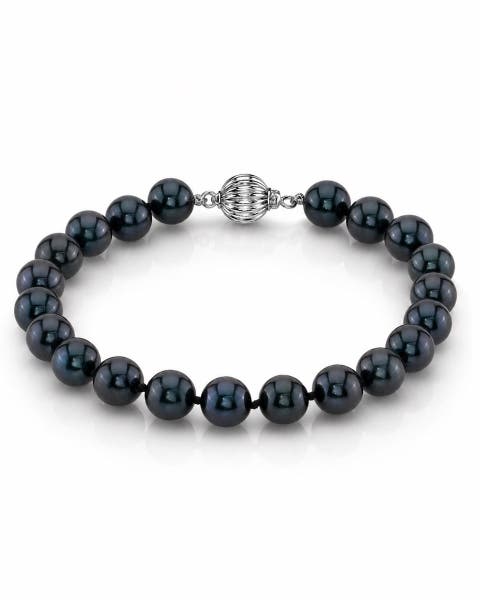 7.0-7.5mm Akoya Black Pearl Bracelet