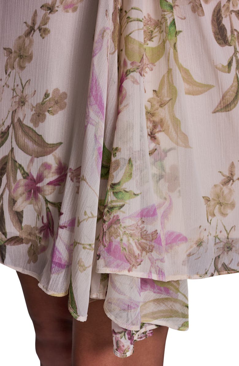 BCBG Faux Wrap Dress, Alternate, color, Shocking Pink Multi